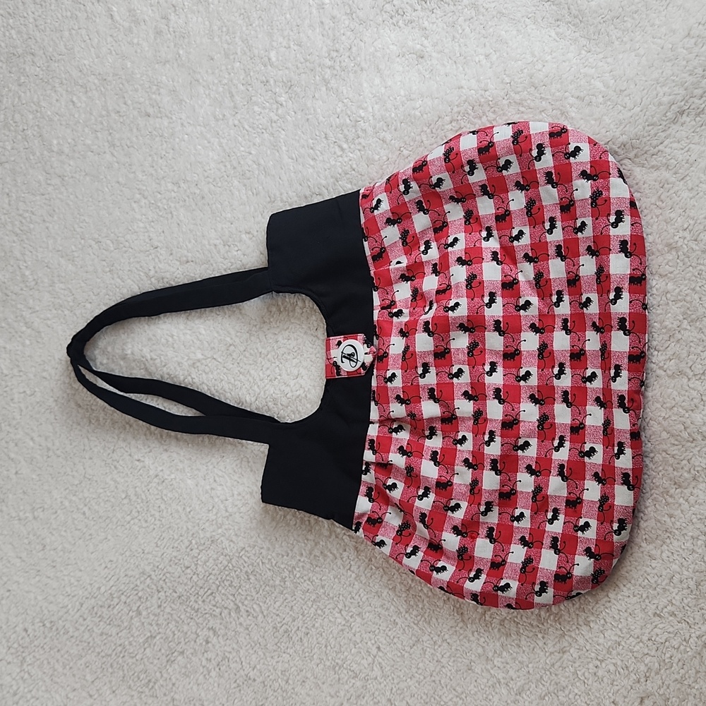 Unbranded picnic tablecloth ant purse handbag red white black, ADORABLE!!!!
